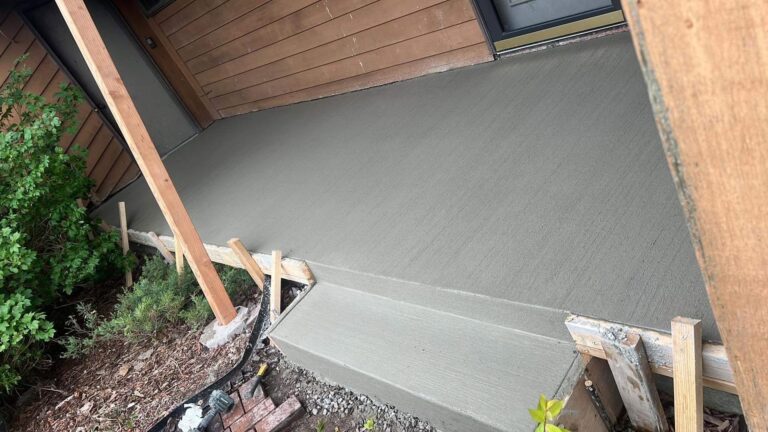 New porch cap with steps installed on an Appleton, WI home (photo 3)