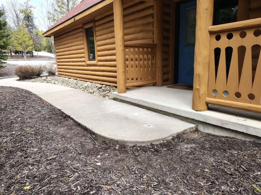 Concrete leveling project at a Fish Creek, Door County resort (photo 2)