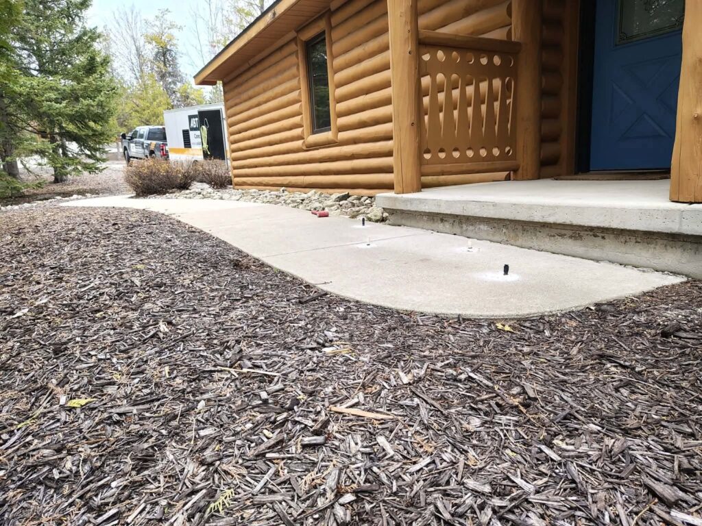 Concrete leveling project at a Fish Creek, Door County resort (photo 4)