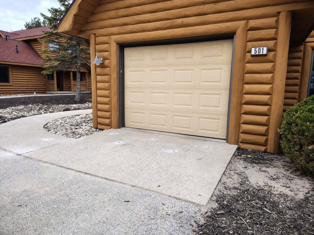 Concrete leveling project at a Fish Creek, Door County resort (photo 6)