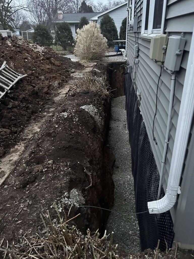Foundation repair and excavation project in Neenah, WI (photo 6)