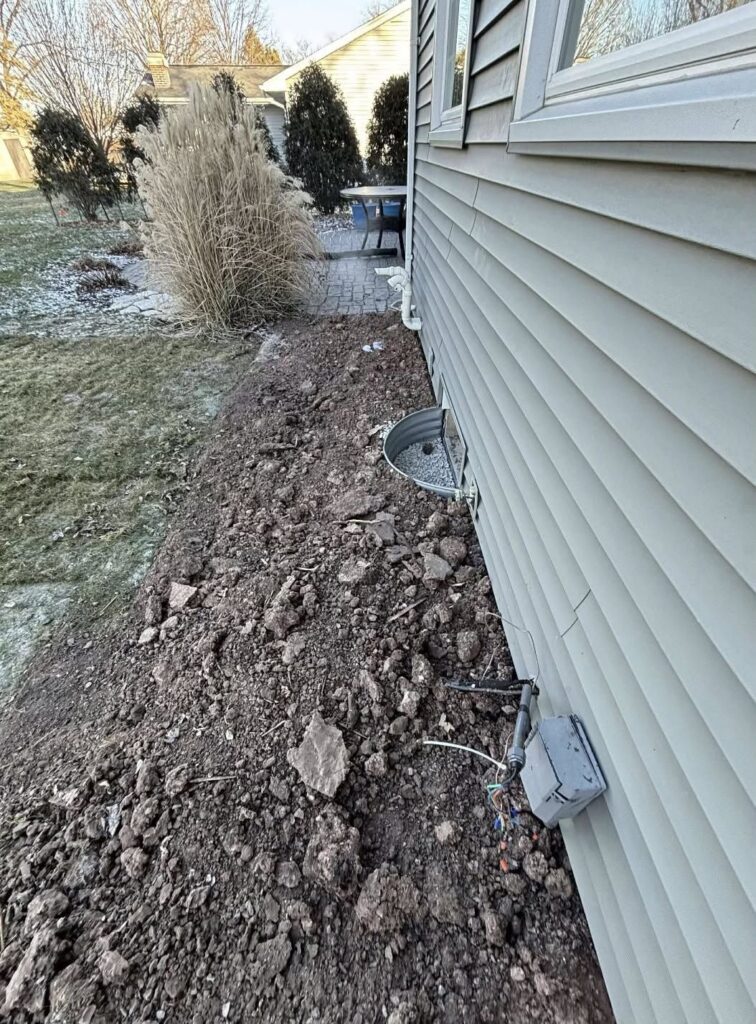 Foundation repair and excavation project in Neenah, WI (photo 8)